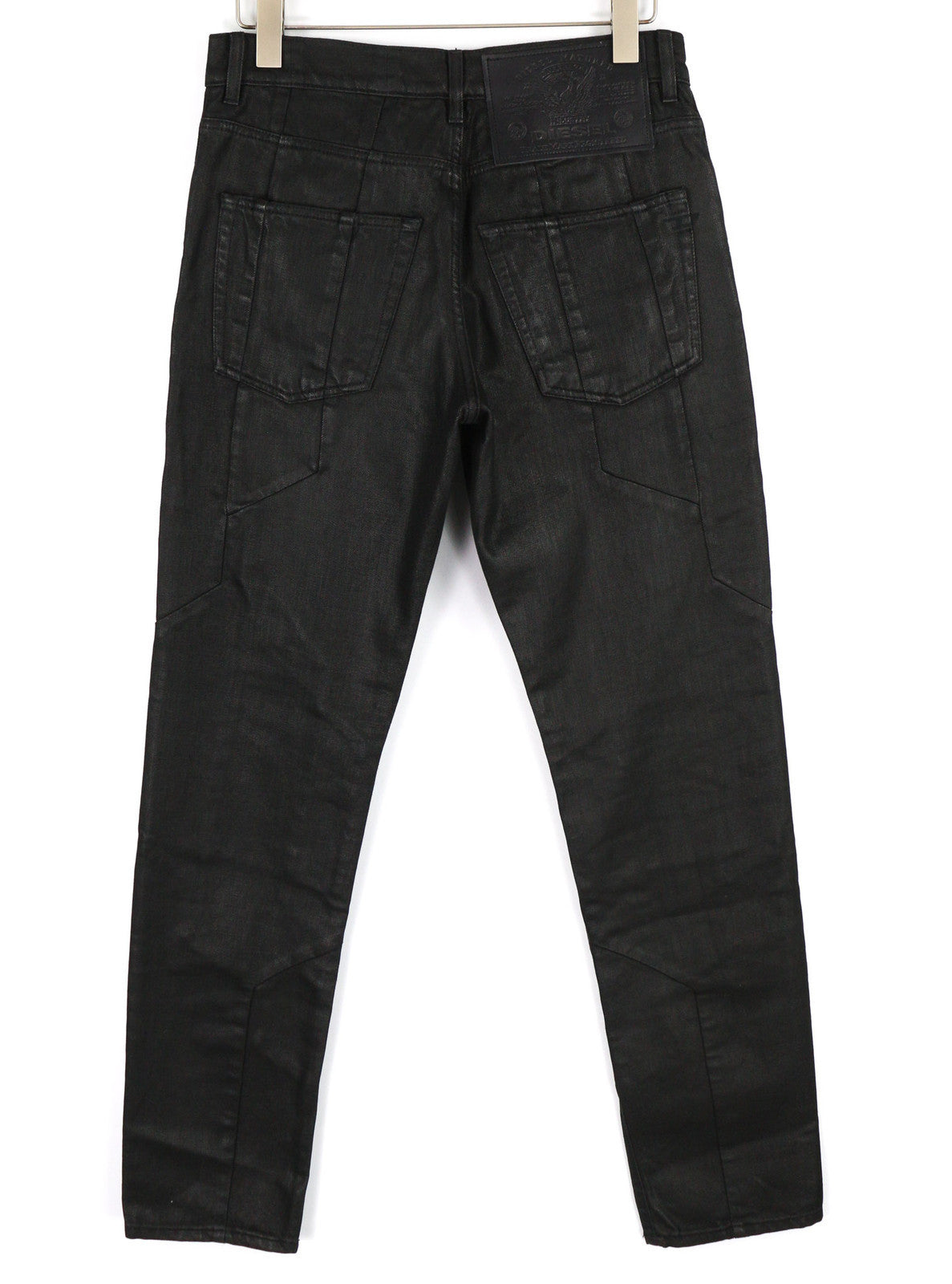 DIESEL D-Kras 0BFAX vyriški džinsai W30/L32 juodi, ploni, su kišenėmis sagomis, RRP 275 € 