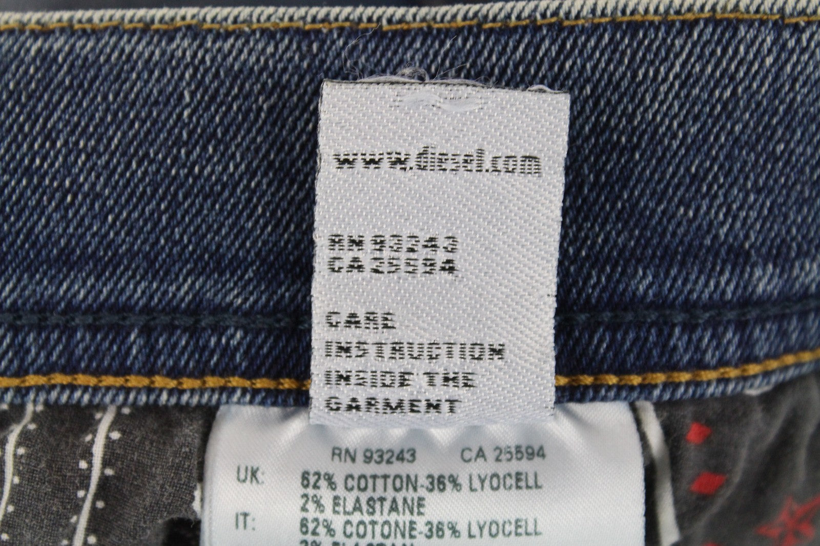 DIESEL Tepphar 080AC vyriški džinsai W27/L32 Slim morkų mėlynos spalvos, tamprios, plėšytos medvilnės 