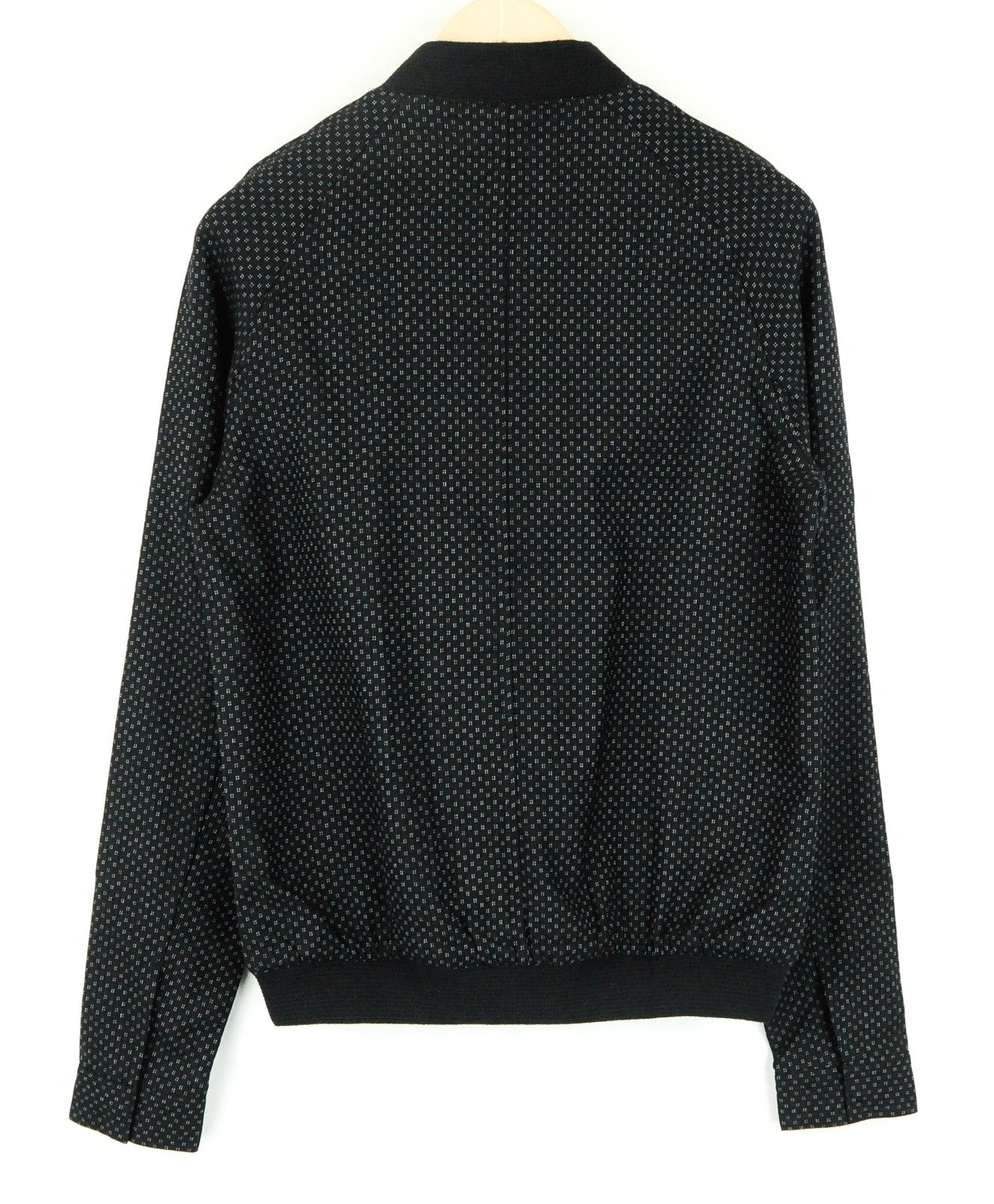 SCOTCH &amp; SODA Ams Couture vyriška striukė, juoda, vilnos mišinio rašto, ilgomis rankovėmis, S dydžio 