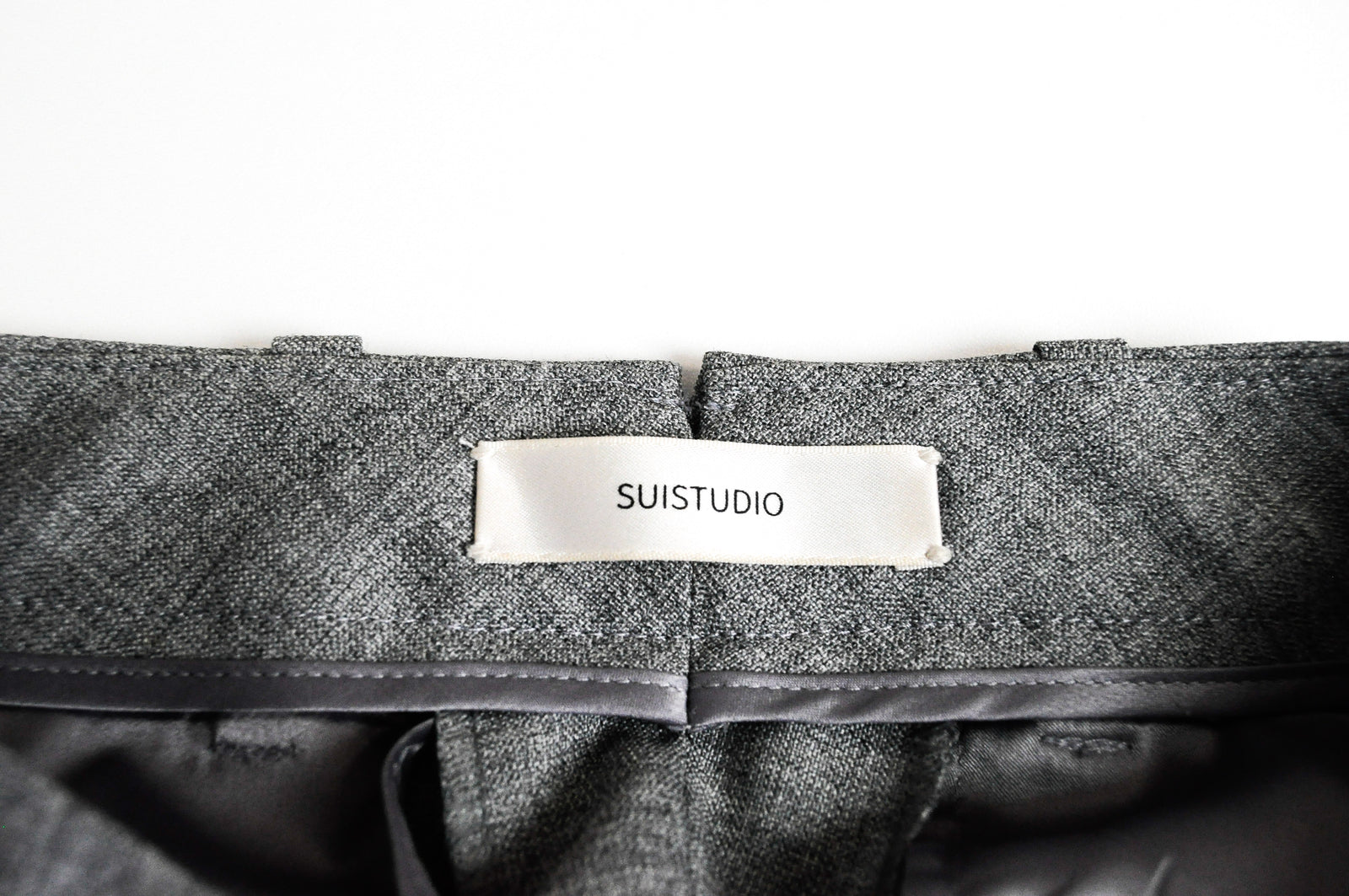 SUISTUDIO Robin Women's Grey Trousers UK6S Pure Wool Pleated Classic Workwear