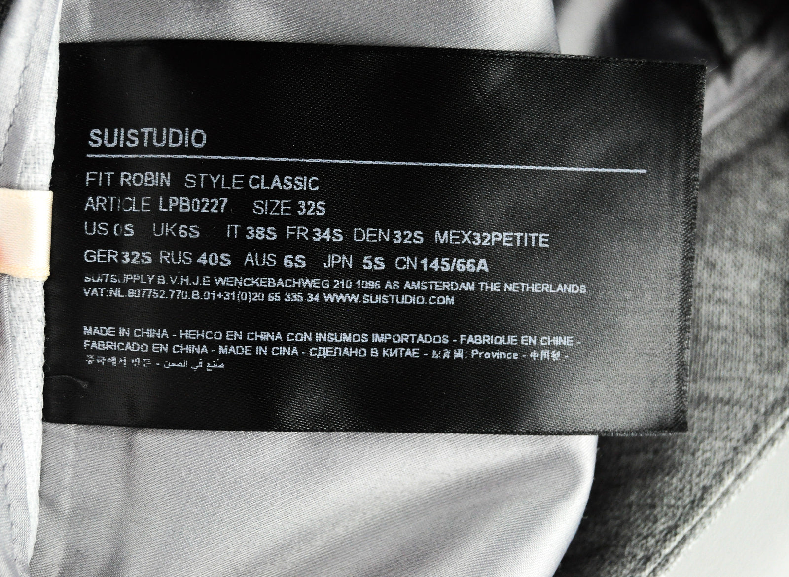 SUISTUDIO Robin Women's Grey Trousers UK6S Pure Wool Pleated Classic Workwear