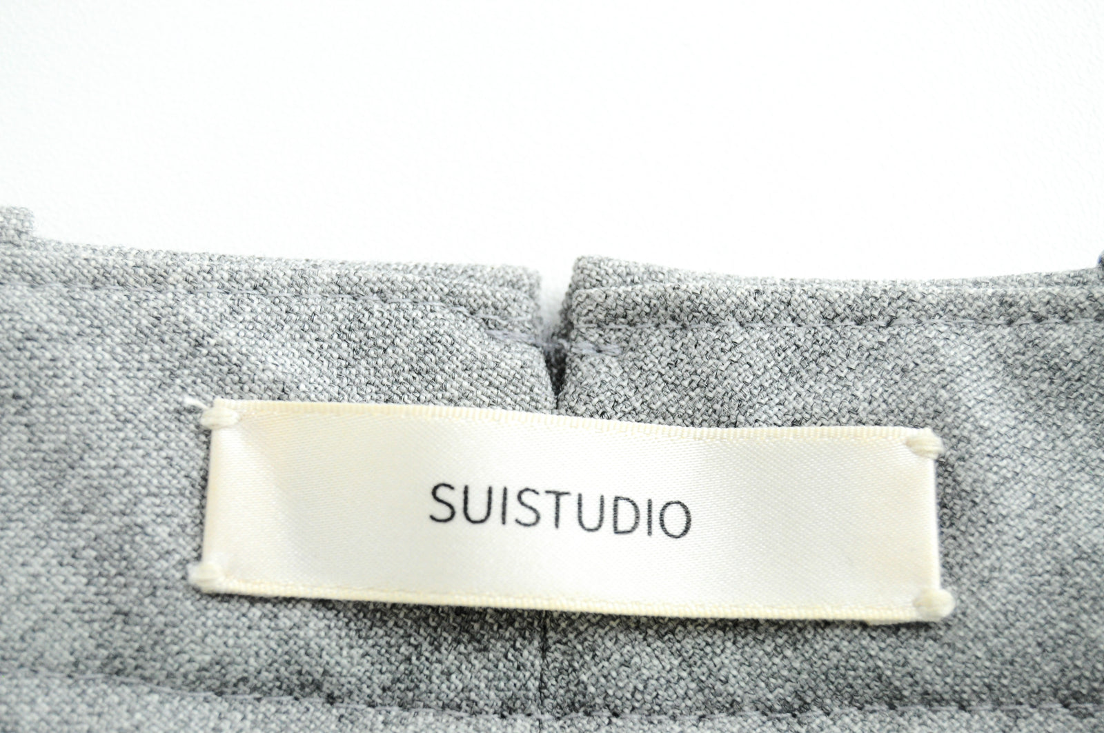 SUISTUDIO Robin Women's Grey Trousers UK6S Pure Wool Pleated Classic Workwear