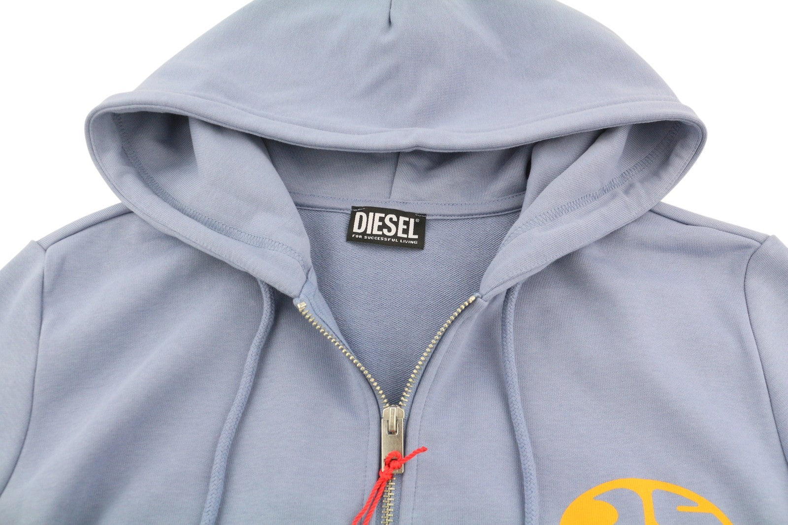 DIESEL S-Ginn-Hood-Zip-K6 vyriškas džemperis su gobtuvu, mėlynas, su užtrauktuku ir kišenėmis, rekomenduojama kaina – 150 € 