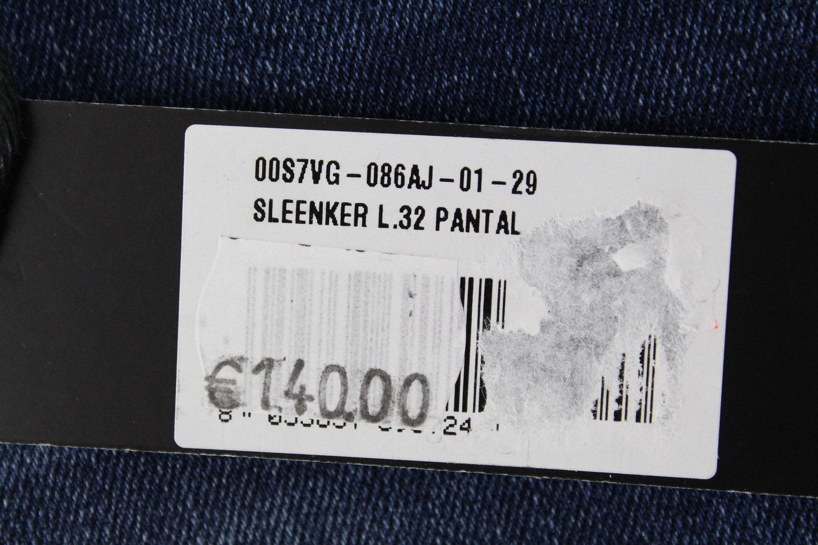 DIESEL Sleenker 086AJ vyriški džinsai W29/L32 Slim Skinny mėlyni, tamprūs medvilniniai džinsai 