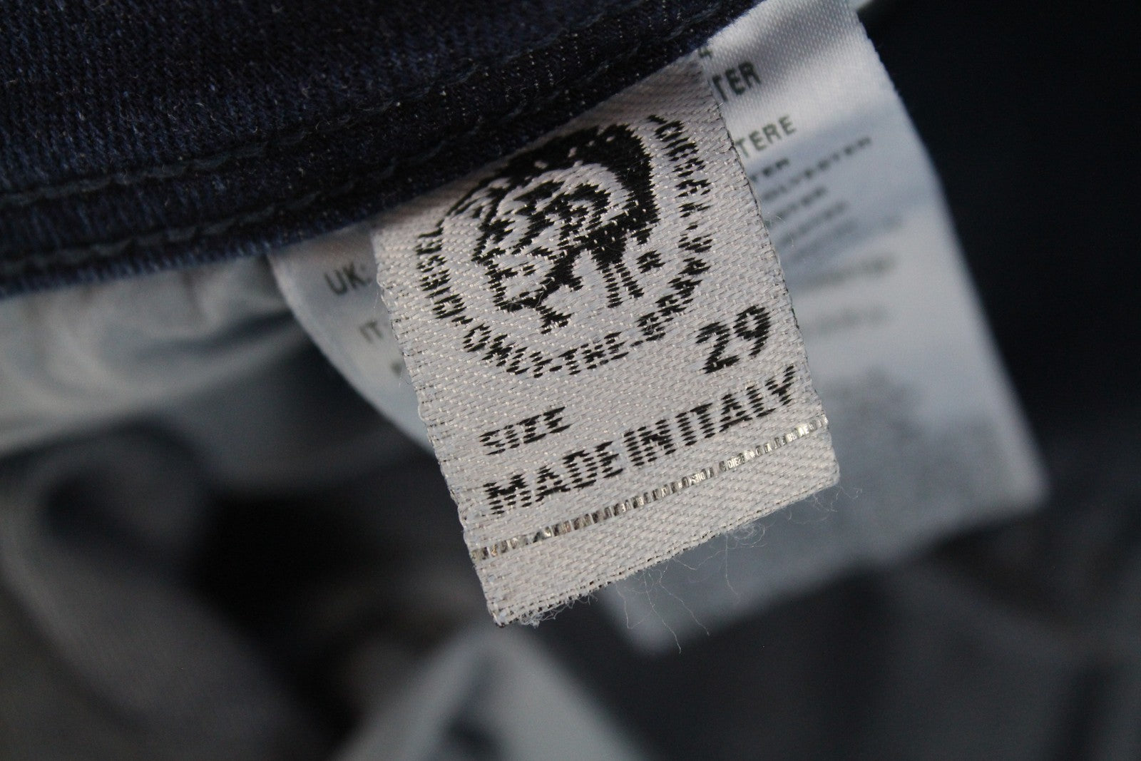 DIESEL Sleenker 086AJ vyriški džinsai W29/L32 Slim Skinny mėlyni, tamprūs medvilniniai džinsai 