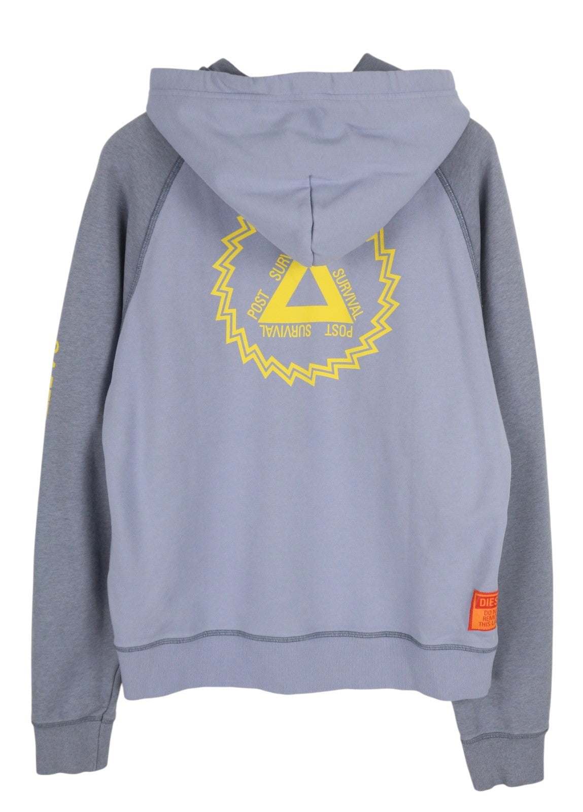 DIESEL S-Girlan-Hood vyriškas džemperis su gobtuvu, L dydžio, mėlynas, megztinis su kengūros kišene, RRP195