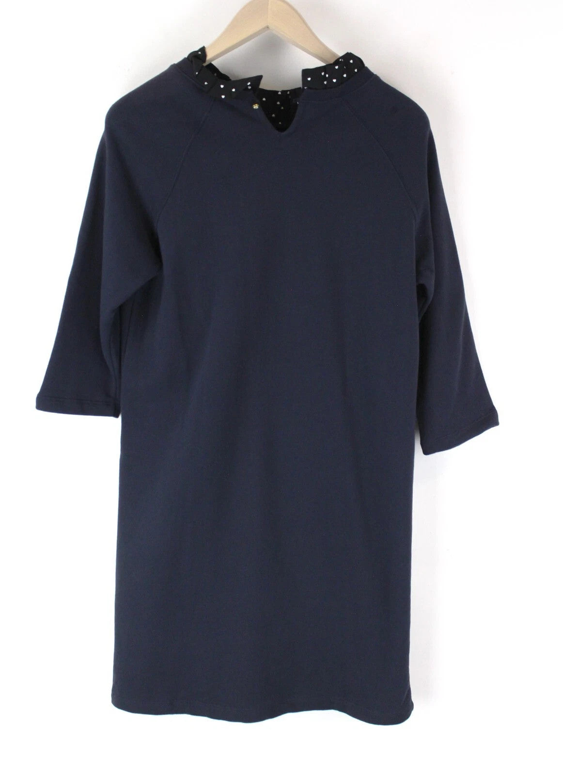 SCOTCH &amp; SODA Ams Blauw moteriška suknelė M, tamsiai mėlyna, medvilnės mišinio su rauktomis apykakle 