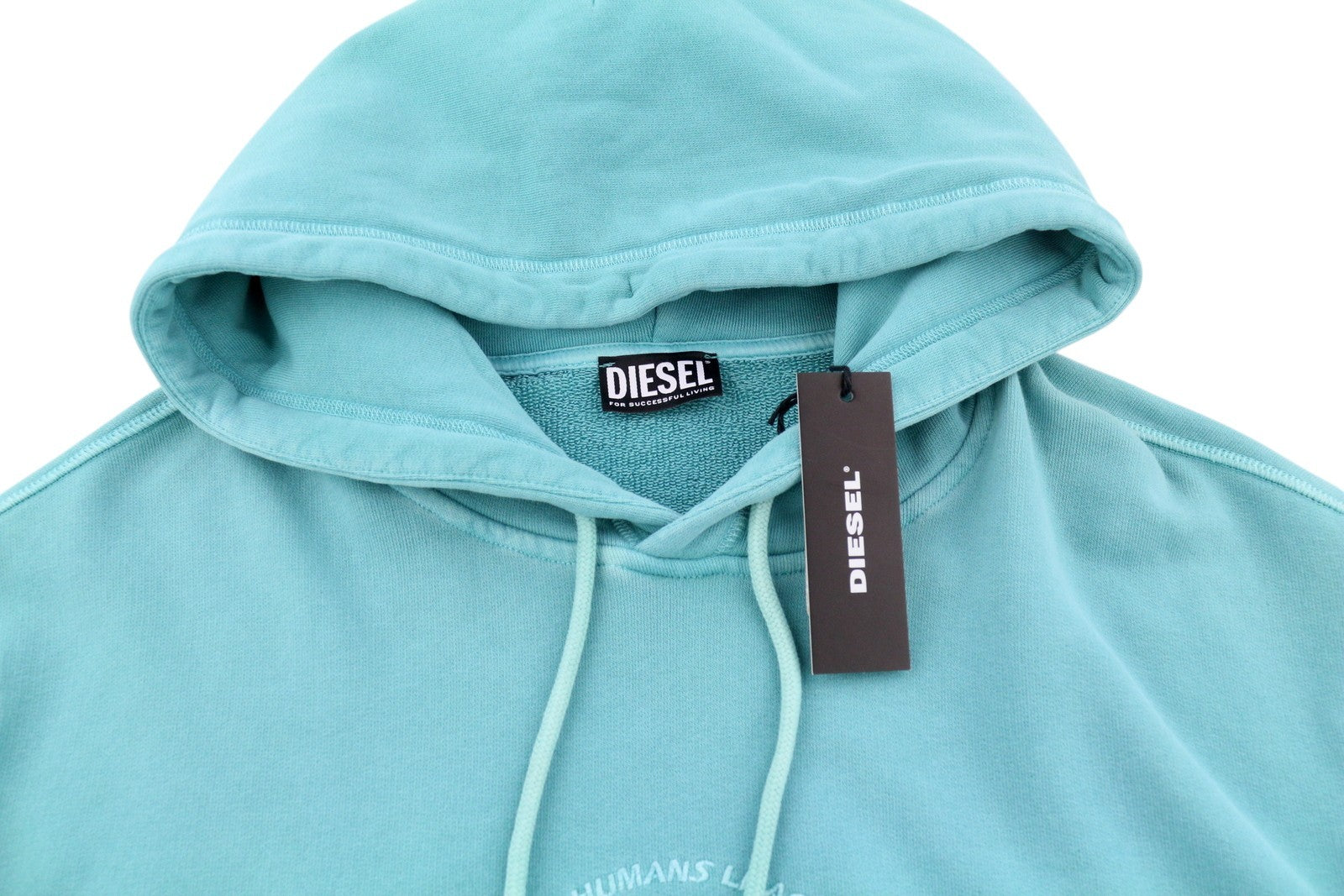 DIESEL S-Girk-Hood-B6 vyriškas džemperis su gobtuvu, 3XL dydis, mėlynas, su kengūros kišene, rekomenduojama kaina – 195 € 