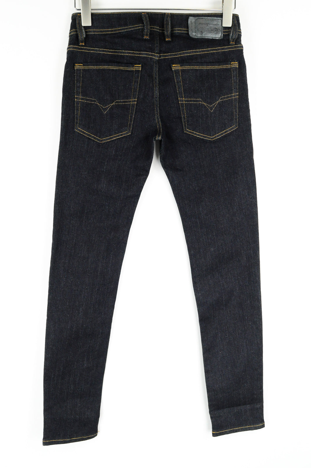 DIESEL Troxer R0841 vyriški tamsiai mėlyni džinsai W27/L30 Slim Skinny medvilnės tamprės kirpimo 