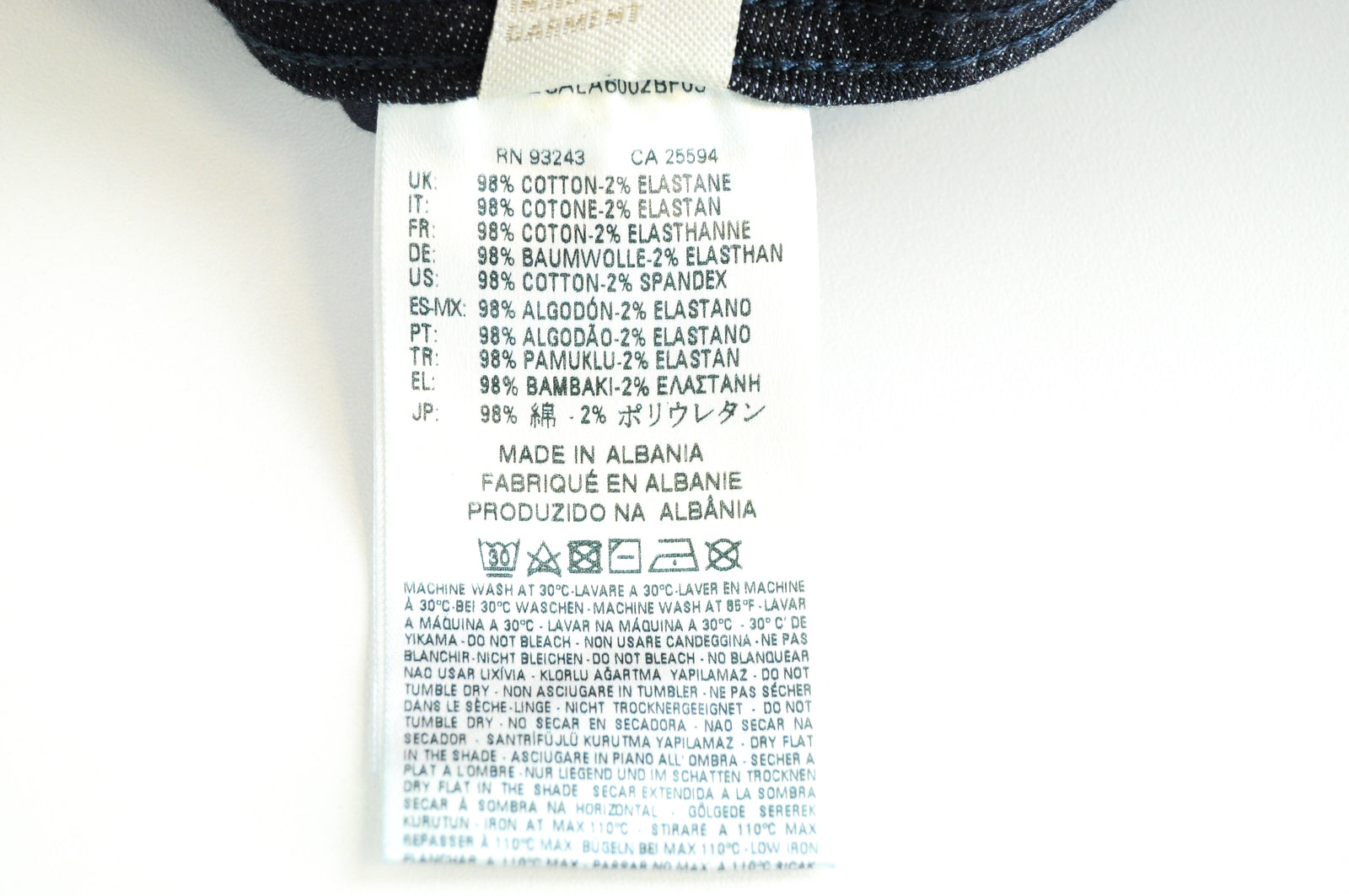 DIESEL Troxer R0841 vyriški tamsiai mėlyni džinsai W27/L30 Slim Skinny medvilnės tamprės kirpimo 