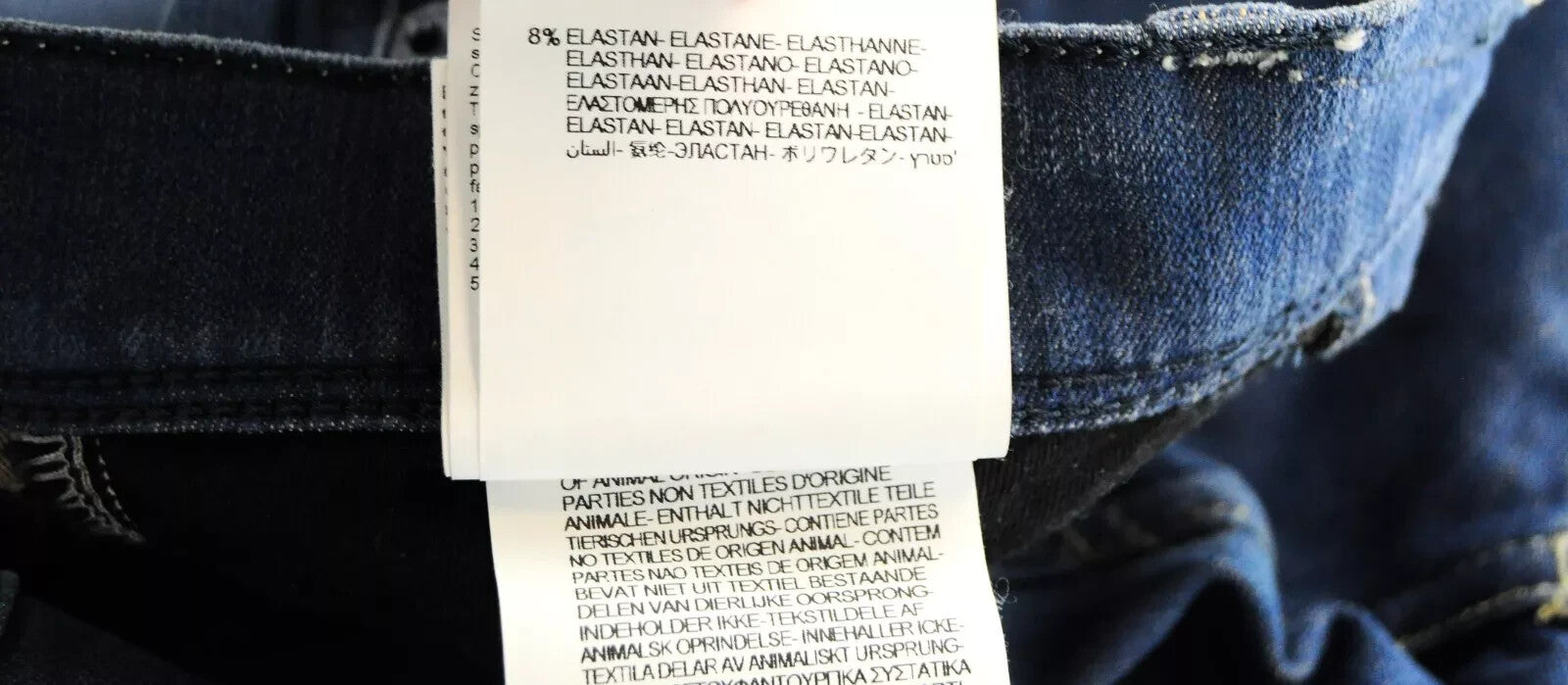 REPLAY Anbass vyriški džinsai W32/L36 Slim Fit, skalbtos mėlynos spalvos, 5 kišenės 