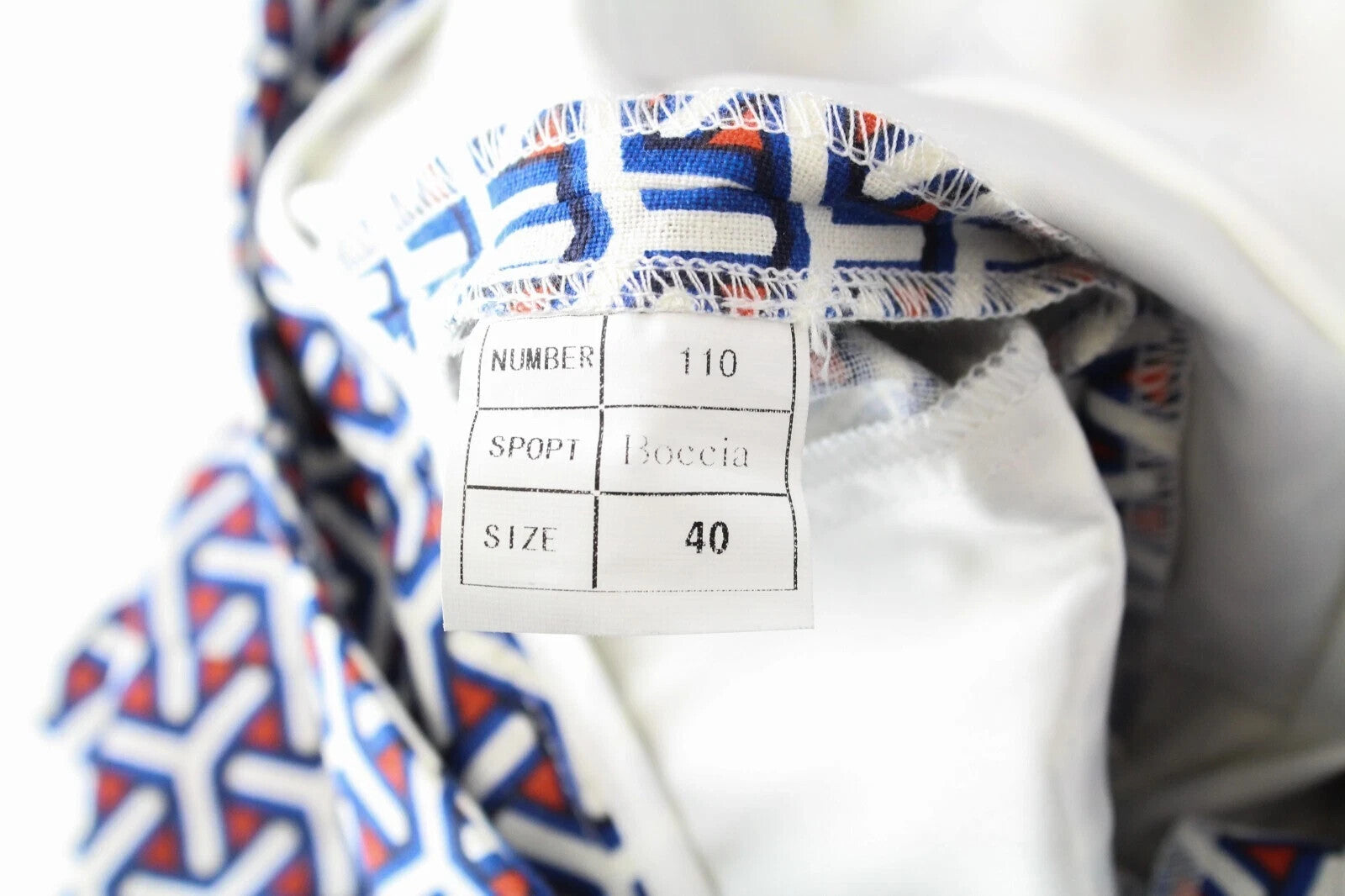 SUITSUPPLY moteriški šortai, 40 dydis, mėlyni, raudoni, balti, raštuoti, su užtrauktuku, vasariniai 