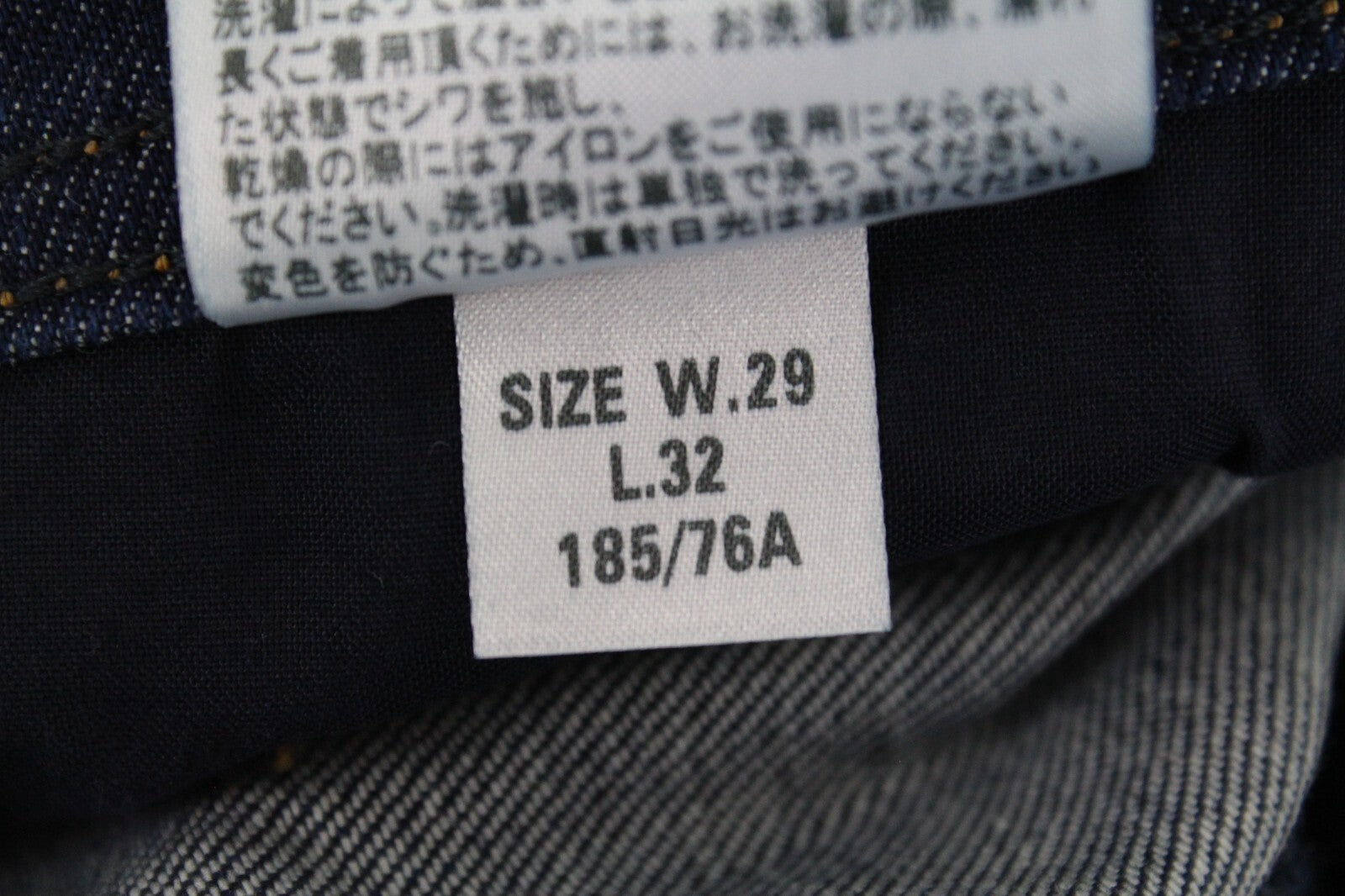 DIESEL Tepphar R7NA8 vyriški mėlyni džinsai W29/L32 Slim morkų spalvos skalbtos medvilnės tamprės 
