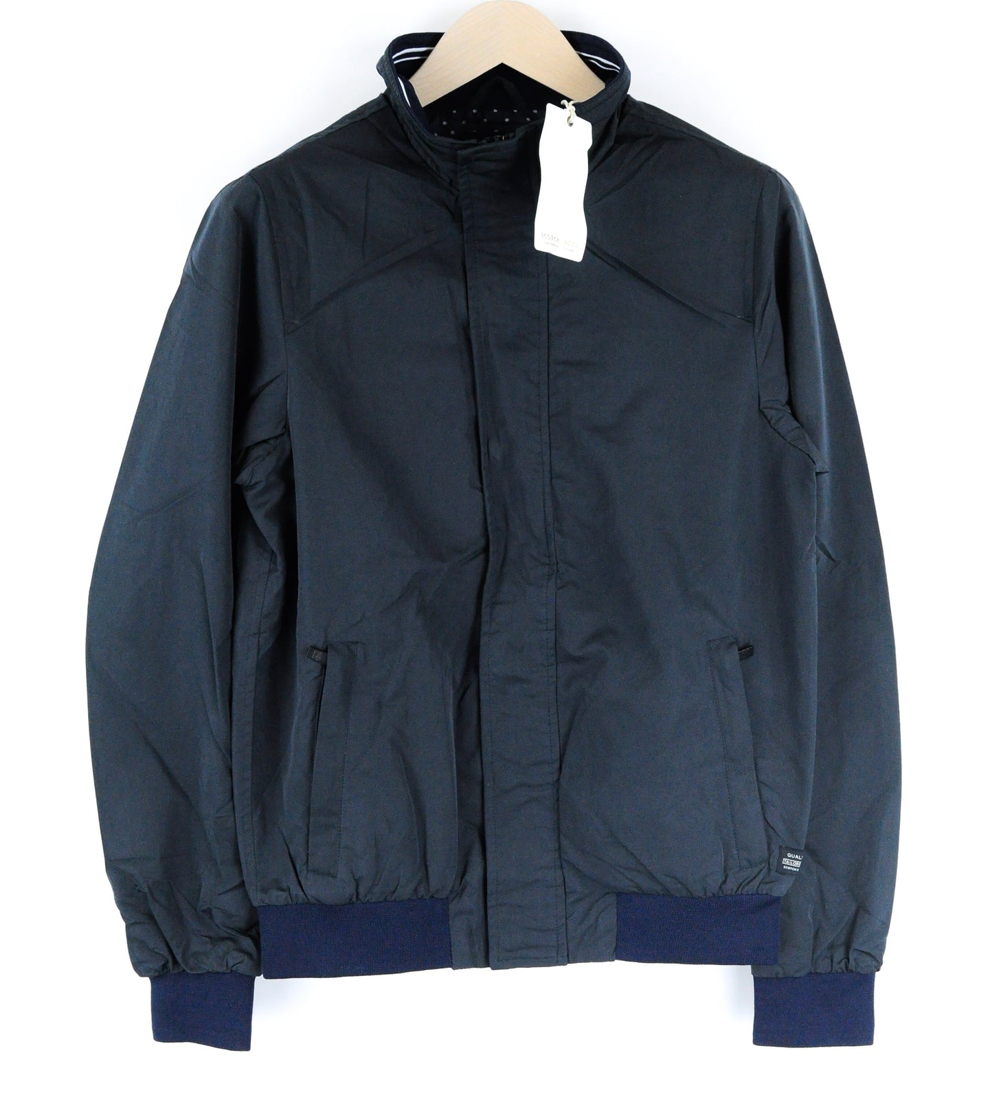 SCOTCH & SODA Men's Navy Jacket S Lightweight Lined Long Sleeve Casual Wear