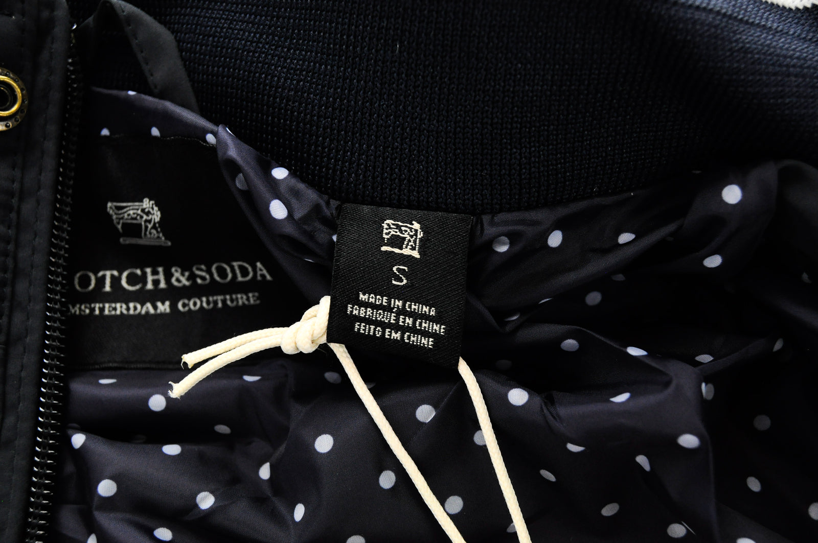 SCOTCH & SODA Men's Navy Jacket S Lightweight Lined Long Sleeve Casual Wear