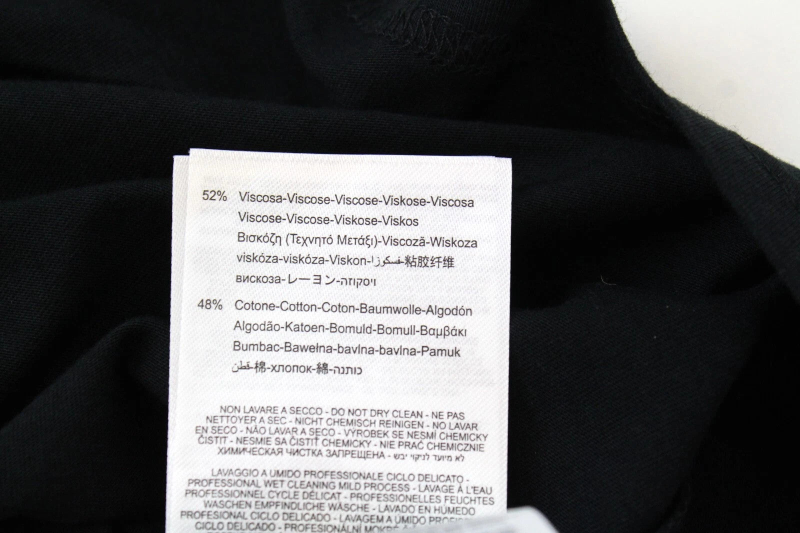 REPLAY Men's T-Shirt M Black Casual Cotton Blend Short Sleeve Pullover