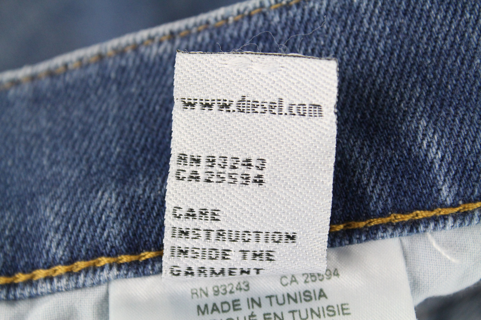 DIESEL Tepphar-X R8XA3 vyriški mėlyni džinsai W28/L34 ploni morkų spalvos medvilniniai skalbti džinsai 