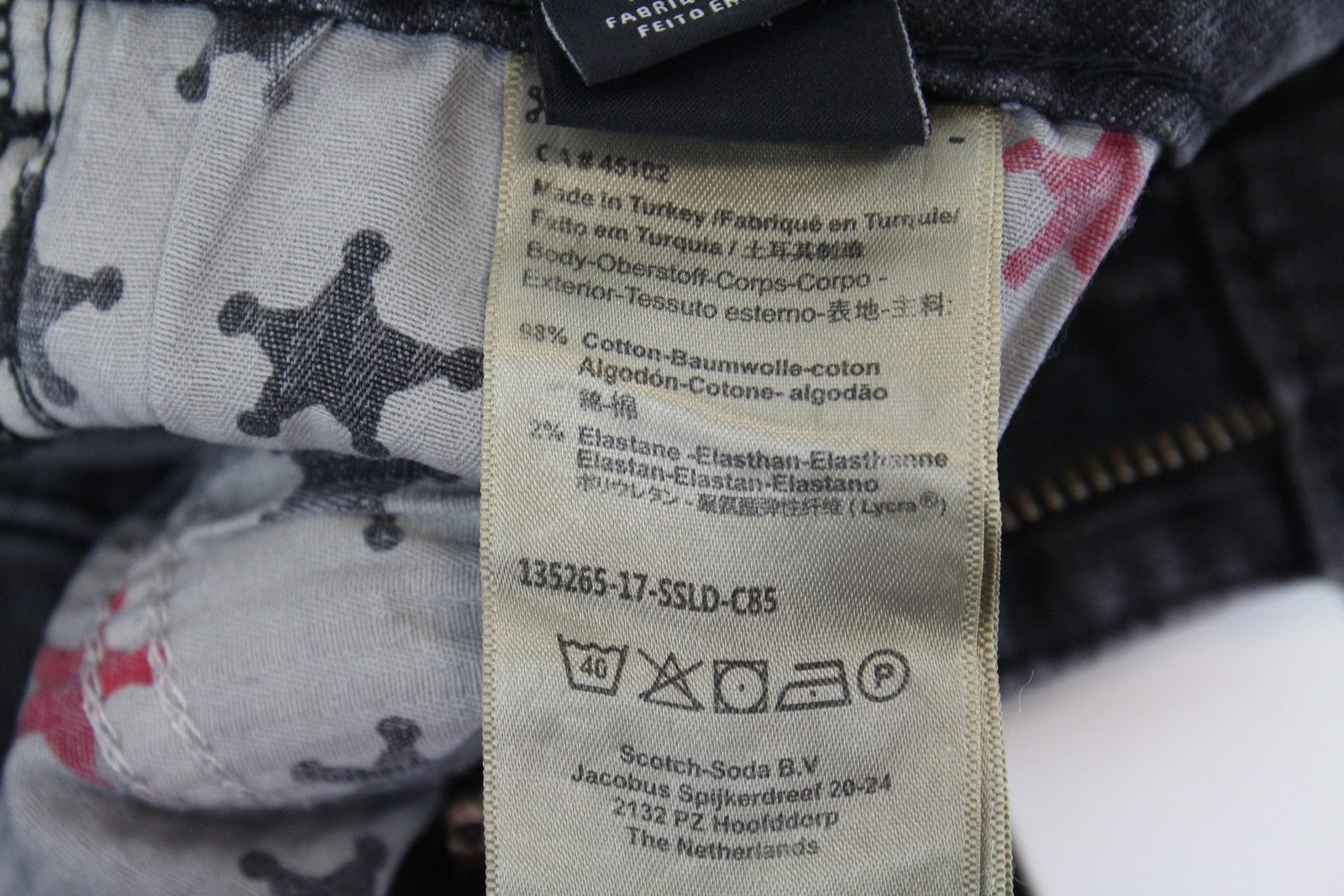 „SCOTCH &amp; SODA Supreme“ moteriški džinsai W28/L34 Slim tiesūs pilki tamprūs medvilniniai džinsai 