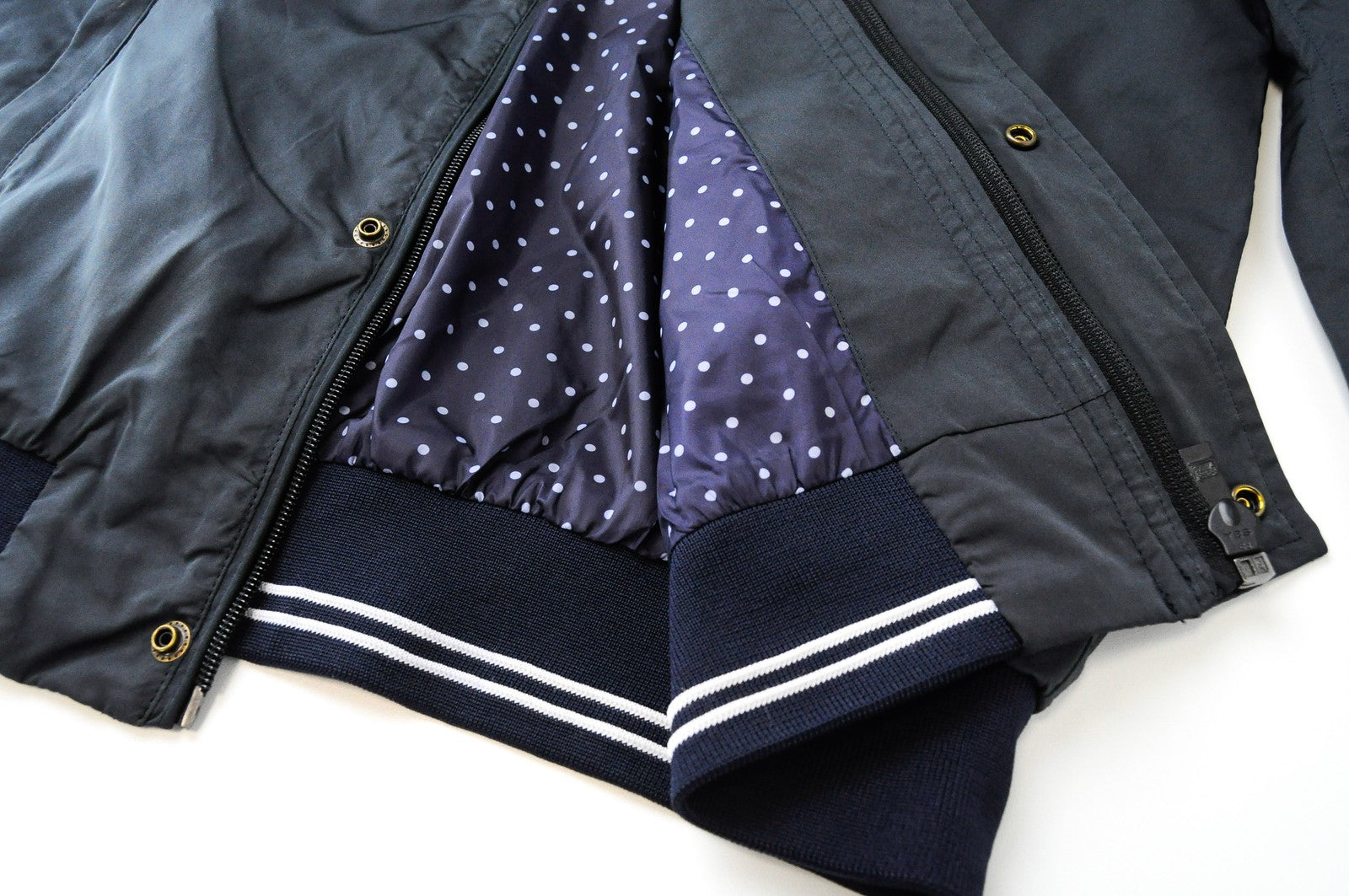 SCOTCH &amp; SODA Ams Couture vyriška striukė M tamsiai pilka lengva striukė su užtrauktuku 