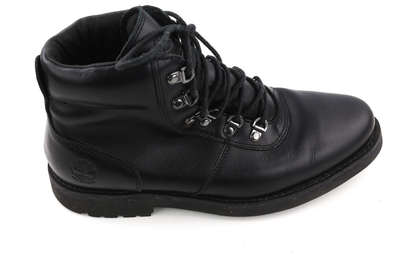 TIMBERLAND A27ZK vyriški batai, juodi, odiniai, vandeniui atsparūs, su logotipu, 42 dydžio. 