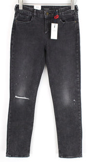 „SCOTCH &amp; SODA Supreme“ moteriški džinsai W29/L32 Slim Straight Fit pilkos medvilnės tamprės 