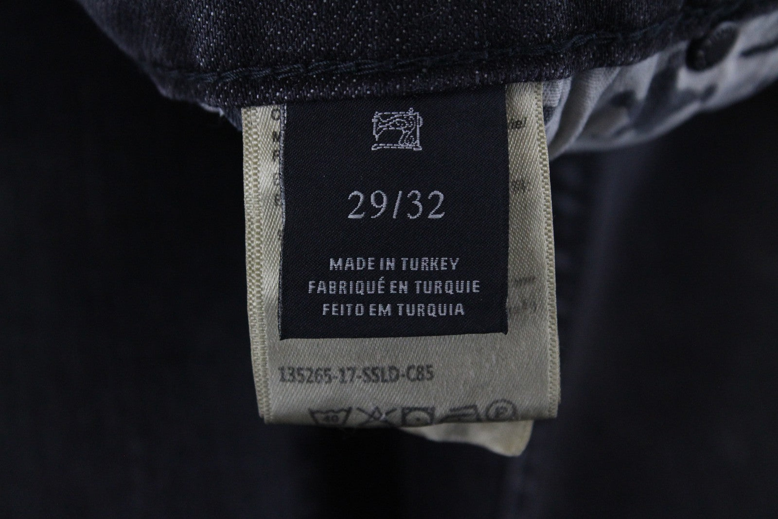 „SCOTCH &amp; SODA Supreme“ moteriški džinsai W29/L32 Slim Straight Fit pilkos medvilnės tamprės 