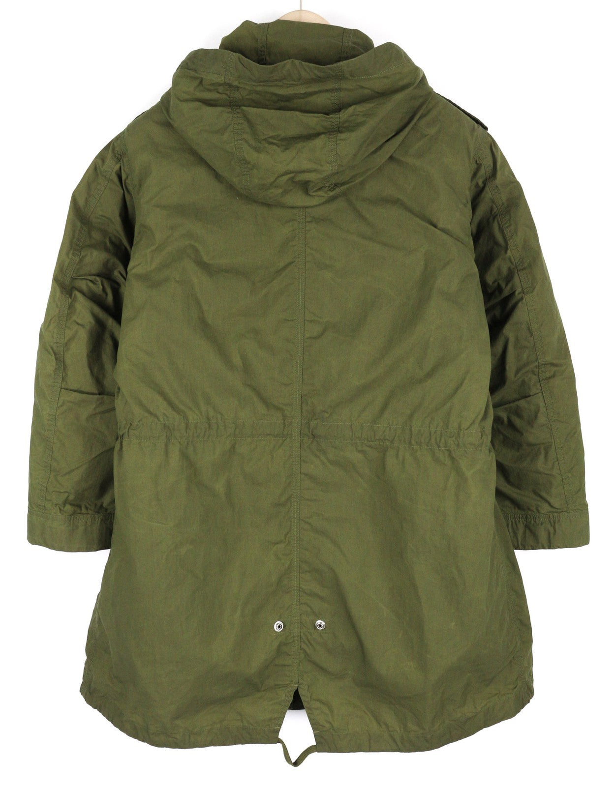 DIESEL W-Terry moteriška striukė S, žalia, parka su užtrauktuku ir gobtuvu, šerpų pamušalu. RMK 395 € 