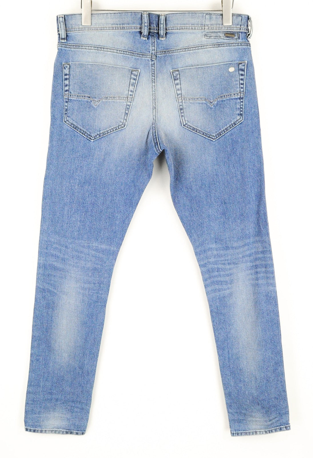 DIESEL Tepphar 0842H vyriški džinsai W33/L32 Slim Carrot Fit šviesiai mėlyni, tamprūs 