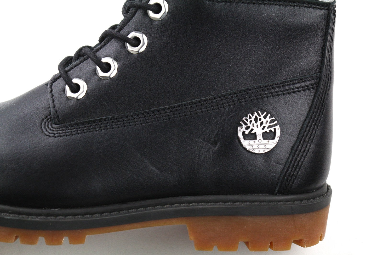 TIMBERLAND A2M8G moteriški aulinukai EU36 UK3.5 juodi odiniai migdolų nosys vandeniui atsparūs 