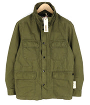 DIESEL Jamede vyriška striukė S, chaki spalvos, užtrauktuku, aukšta apykakle, pamušalu, raišteliu, logotipu ant juosmens. 