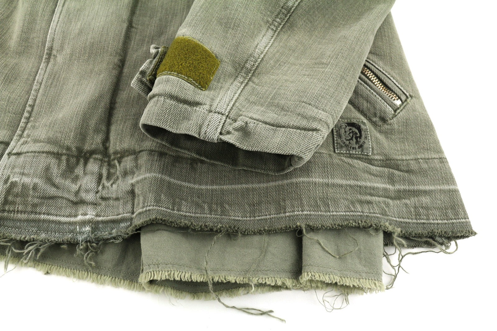 DIESEL J-Georg vyriška striukė L, džinsinis, su užtrauktuku, lengvas, su kariniu užtrauktuku, RRP 395 € 