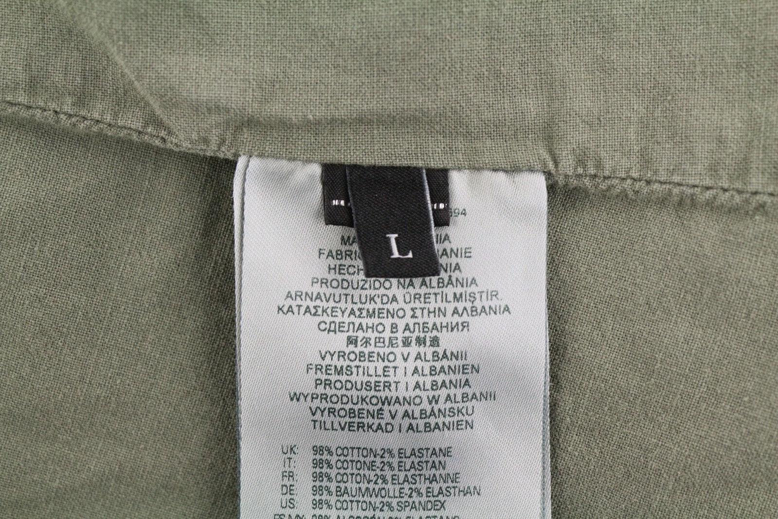 DIESEL J-Georg vyriška striukė L, džinsinis, su užtrauktuku, lengvas, su kariniu užtrauktuku, RRP 395 € 