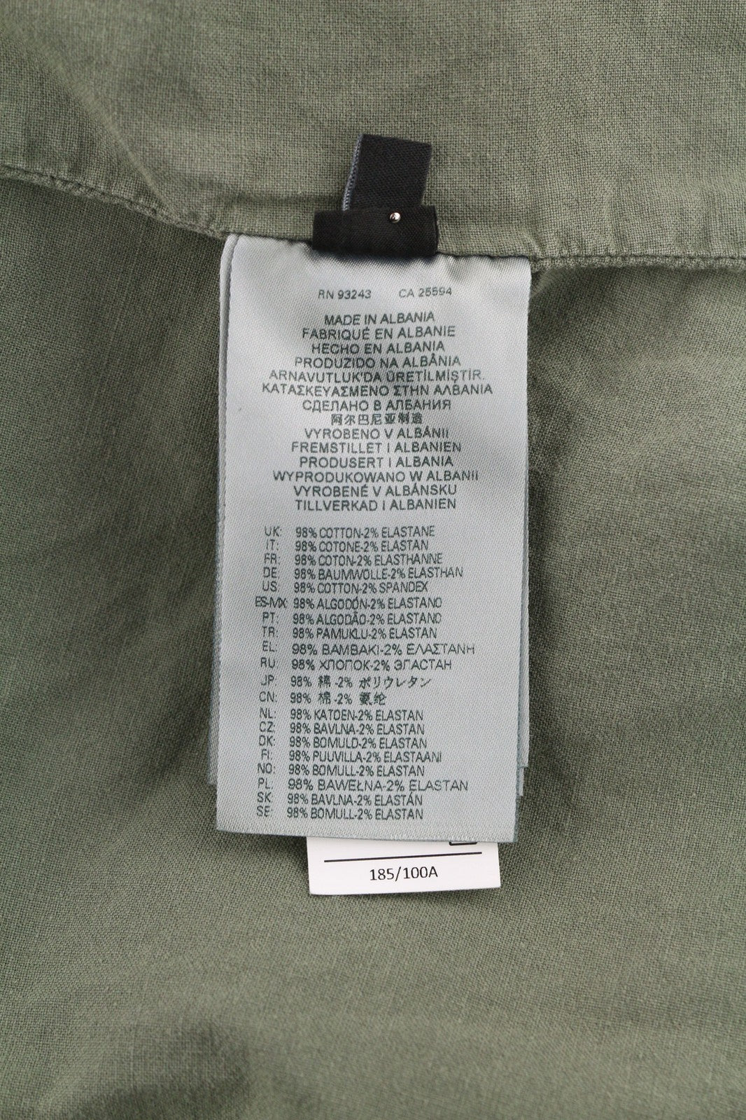 DIESEL J-Georg vyriška striukė L, džinsinis, su užtrauktuku, lengvas, su kariniu užtrauktuku, RRP 395 € 