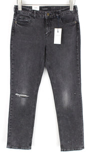 „SCOTCH &amp; SODA Supreme“ moteriški džinsai W29/L30 Slim Straight Fit pilkos medvilnės tamprės 