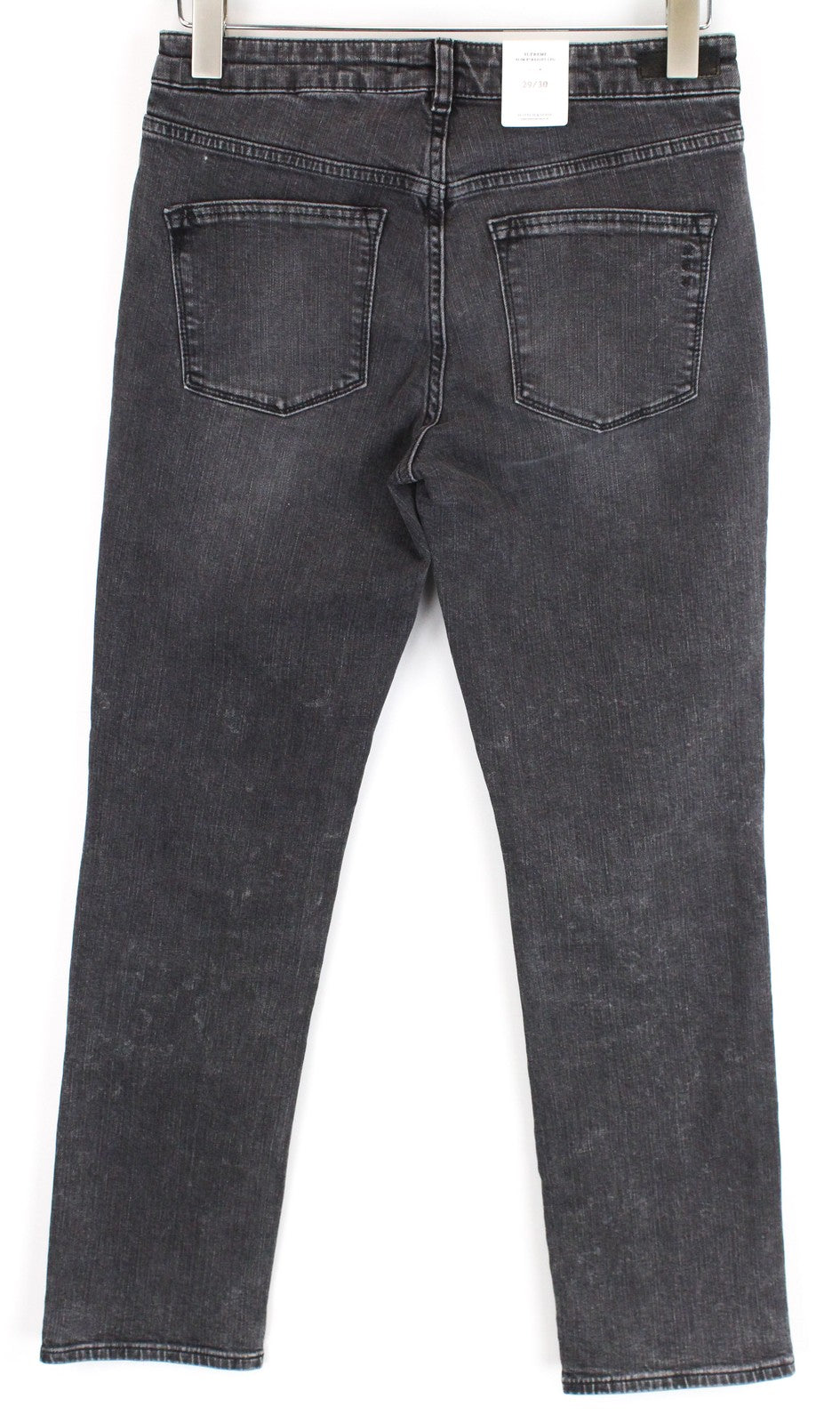 „SCOTCH &amp; SODA Supreme“ moteriški džinsai W29/L30 Slim Straight Fit pilkos medvilnės tamprės 