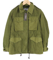 DIESEL G-Claudia moteriška striukė S dydžio, lininio audinio, su raišteliu ir paslėptu užsegimu. Rekomenduojama kaina – 395 €. 