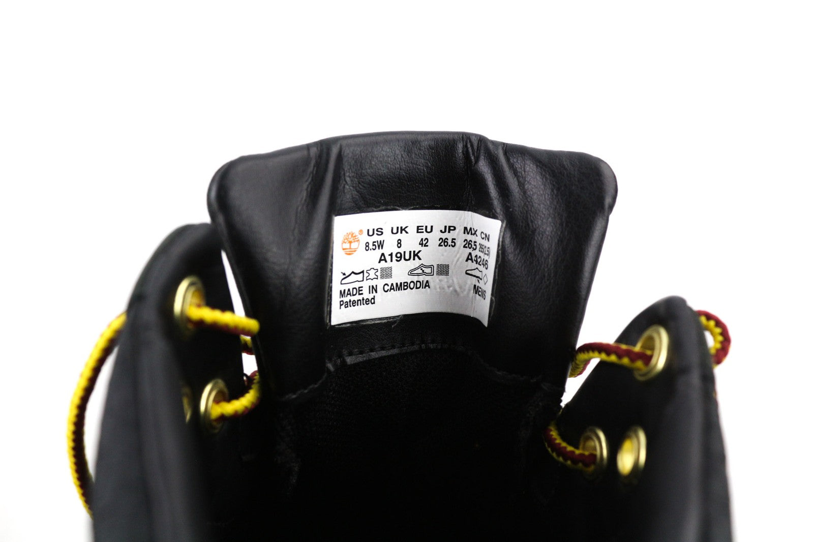 TIMBERLAND A19UK vyriški batai, juodi, odiniai, „Sensorflex Comfort System Logo“. 