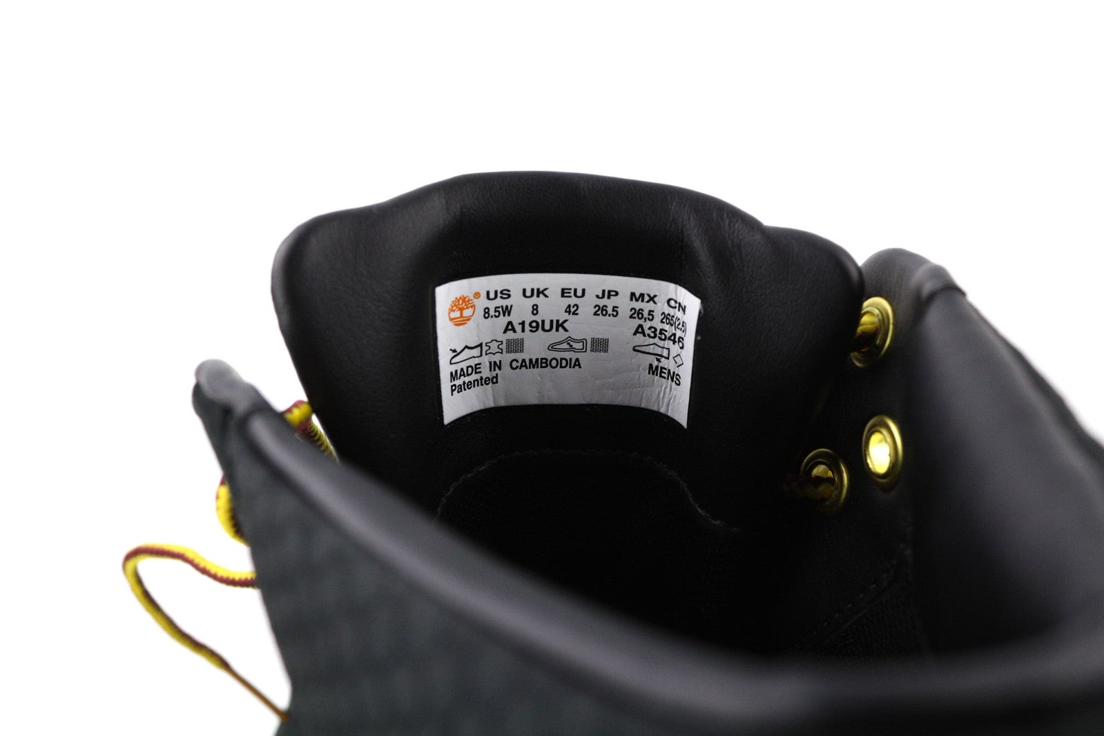 TIMBERLAND A19UK vyriški batai, juodi, odiniai, „Sensorflex Comfort System Logo“. 