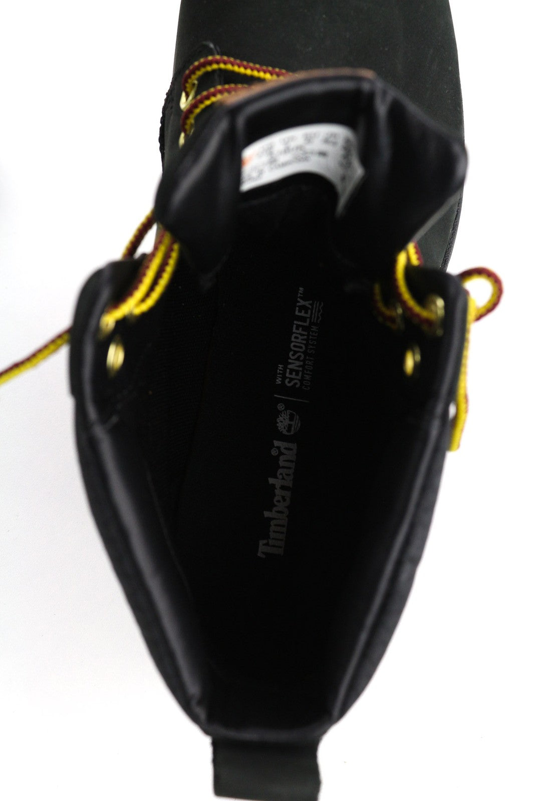 TIMBERLAND A19UK vyriški batai, juodi, odiniai, „Sensorflex Comfort System Logo“. 