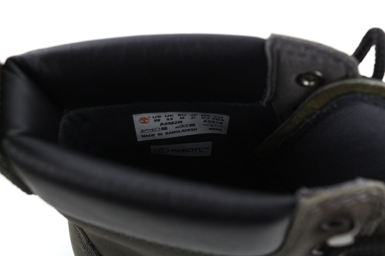 TIMBERLAND A2M2B vyriški batai, pilki, odiniai, vandeniui atsparūs, suvarstomi, su logotipu, ReBOTL 