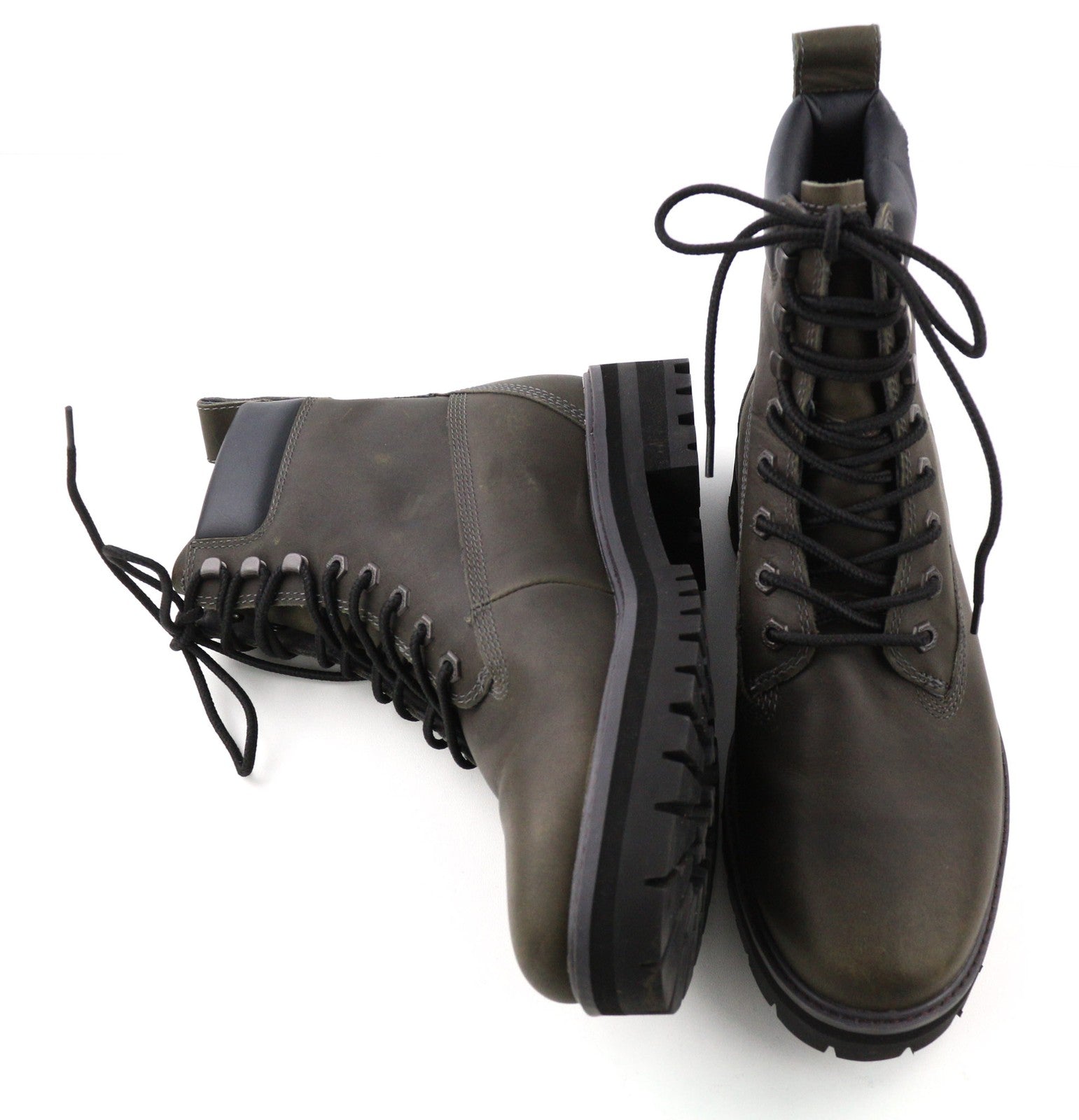 TIMBERLAND A2M2B vyriški batai, pilki, odiniai, vandeniui atsparūs, suvarstomi, su logotipu, ReBOTL 