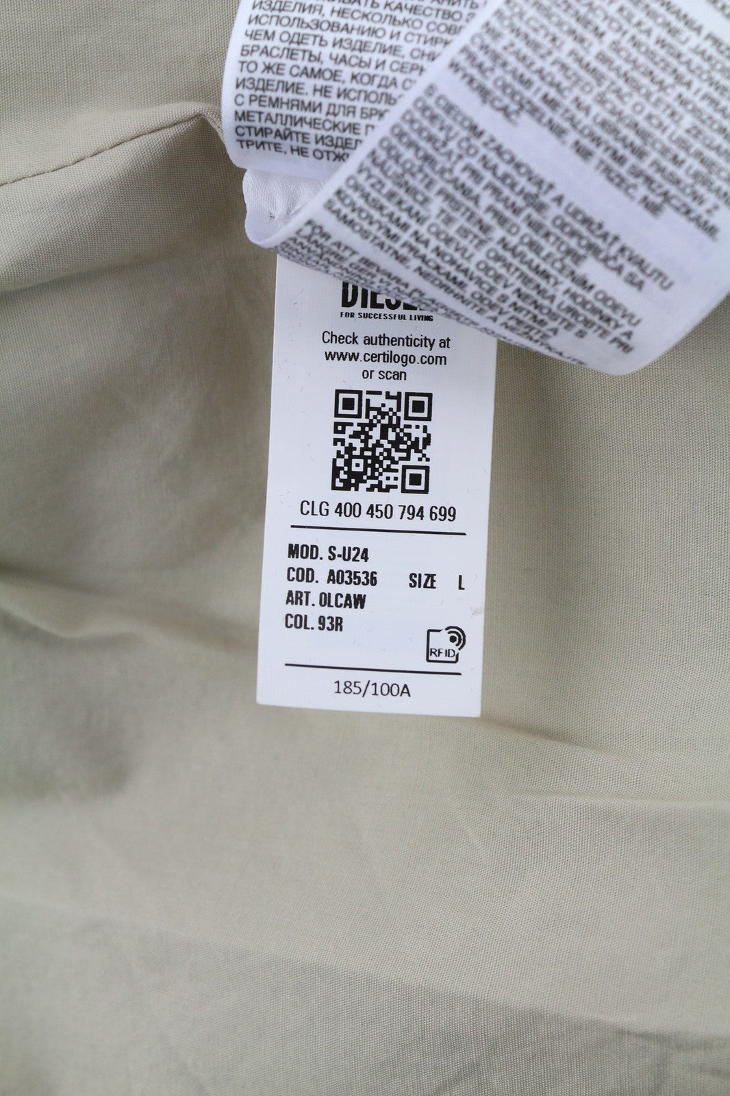 DIESEL S-U24 vyriška striukė L su spaudėmis, blizgančiu pamušalu, lengva, RRP 275 €