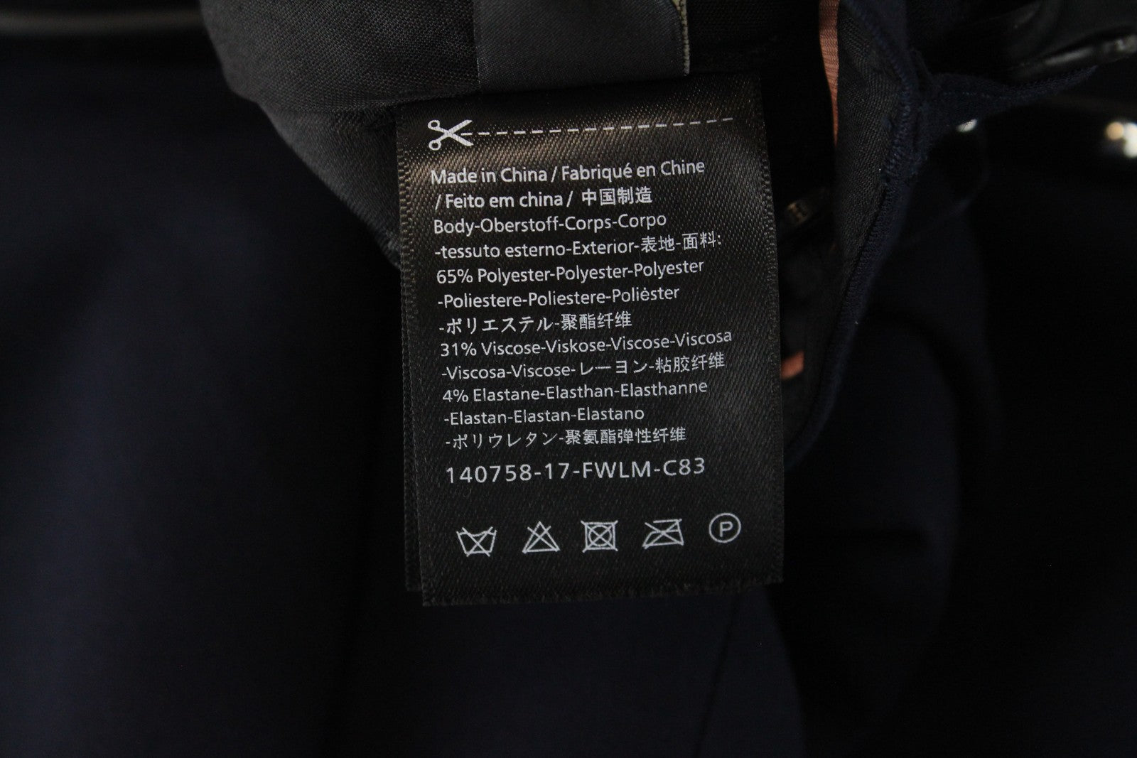 MAISON SCOTCH Women Trousers S Navy Slim Pleated Belted Stretch Classic