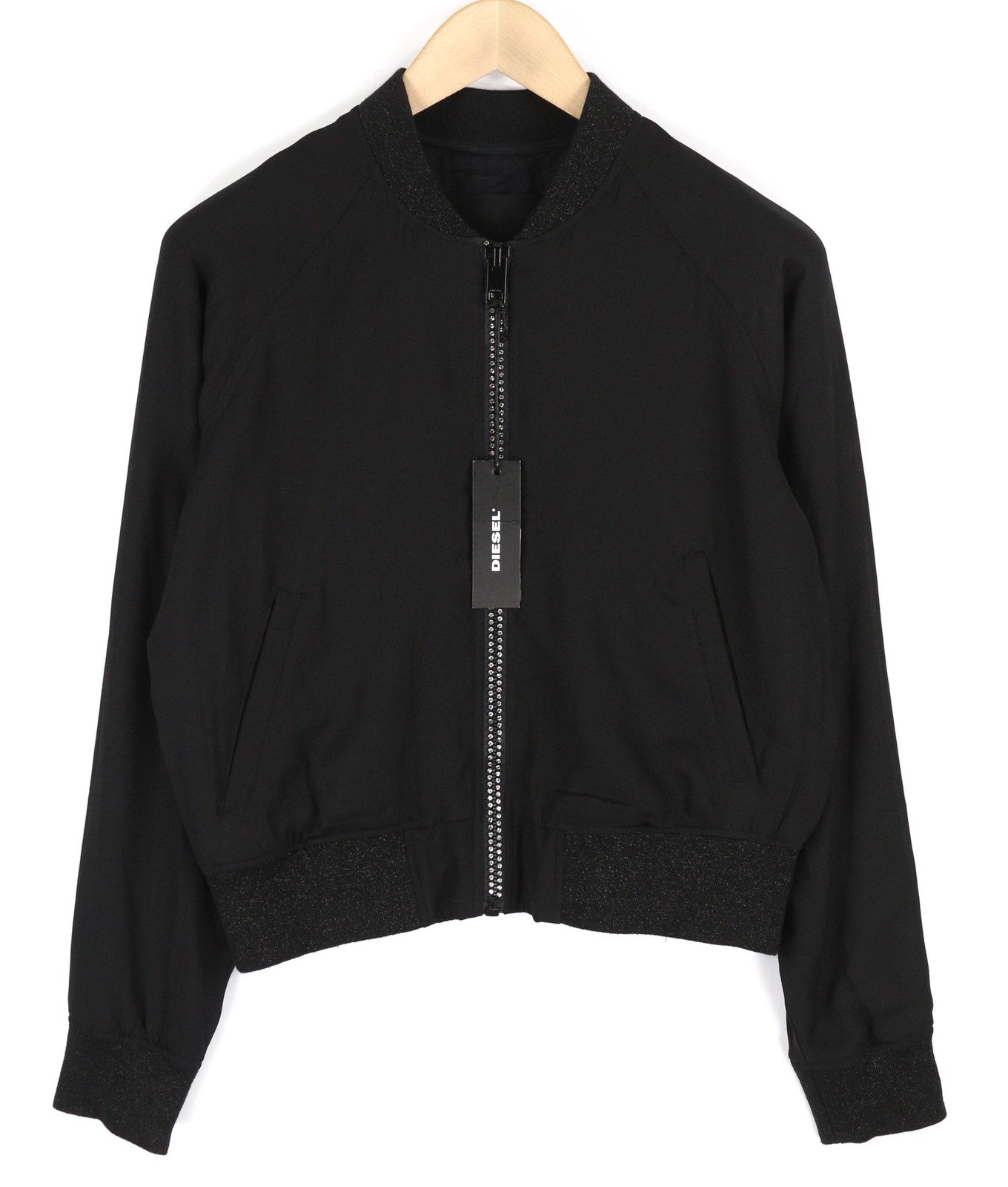 DIESEL G-Absol-L moteriškas švarkas L, juodas, su bomber stiliaus užtrauktukais ir pamušalu. RMK 250 € 