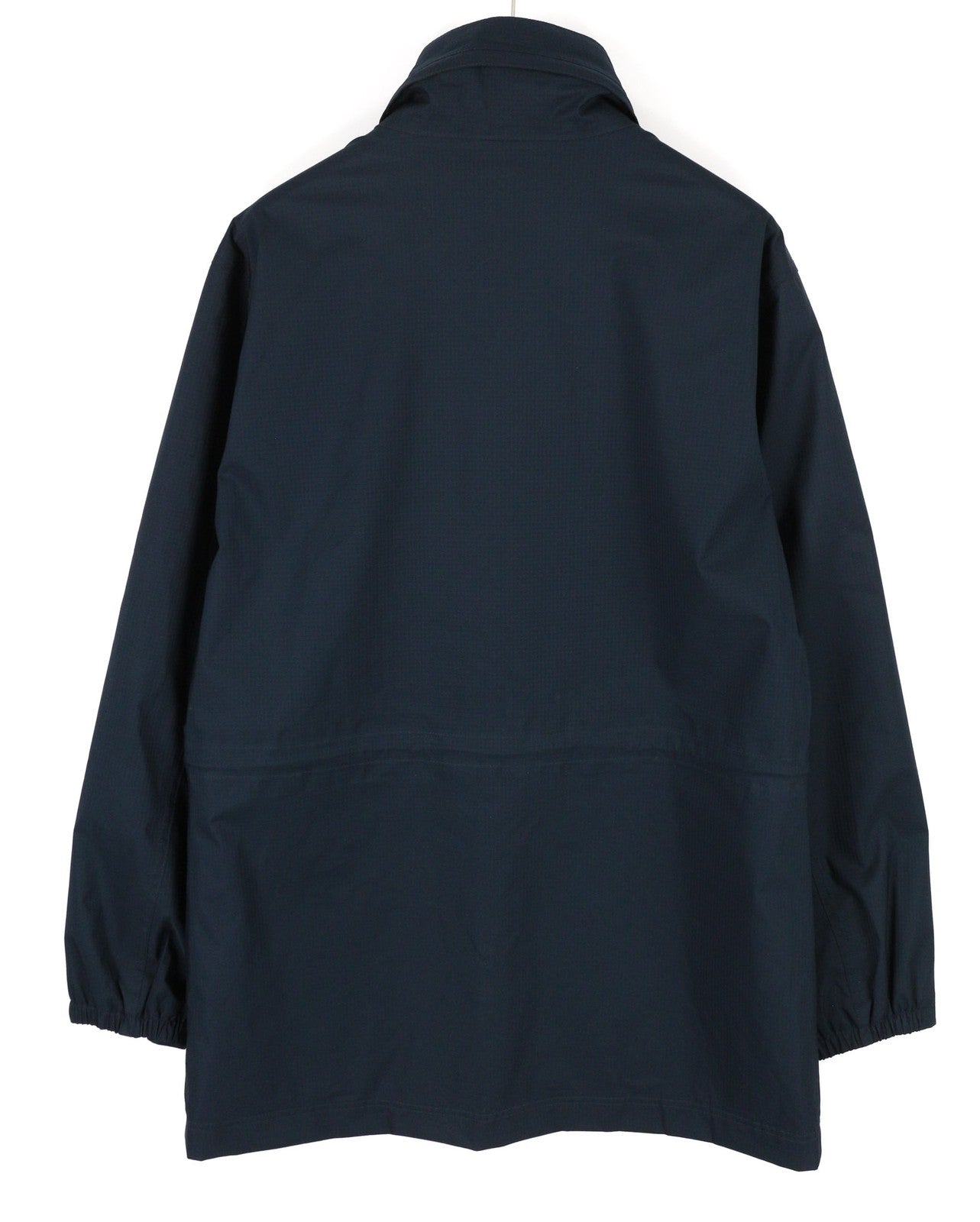 PATAGONIA vyriška striukė M tamsiai mėlyna ekologiška lietaus striukė su užtrauktuku, aukštu kaklu, logotipu, plona H2NO 