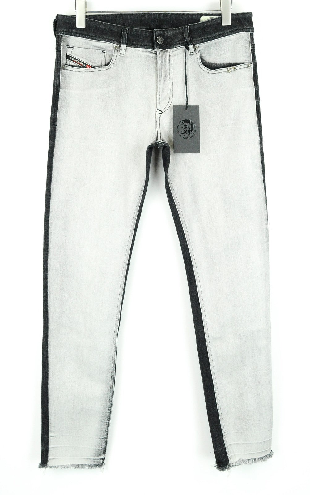 DIESEL Sleenker-X-SP 082AX Men Jeans W33/L32 Slim Skinny Fit Grey Stretch