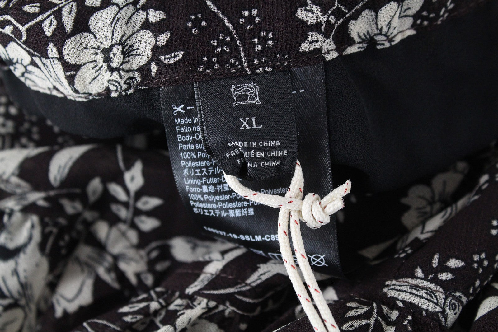 MAISON SCOTCH The Poolside Women Skirt XL Brown Pattern Waistband Pull On Lined