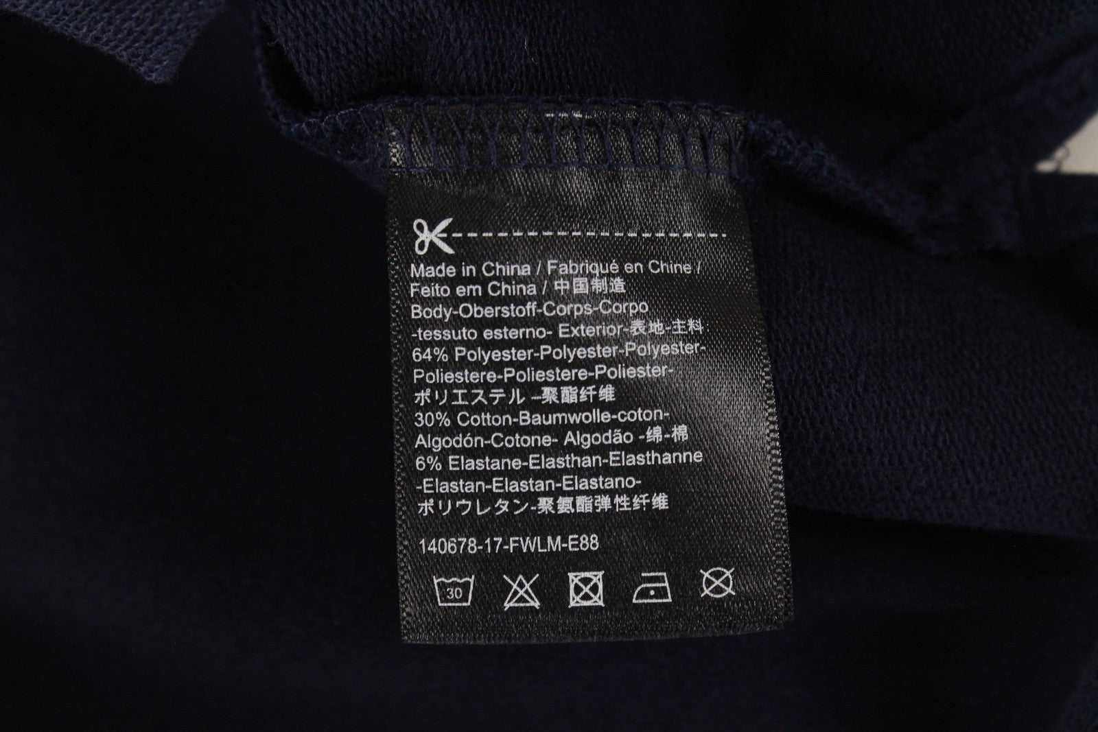 MAISON SCOTCH Women Dress S Navy Cotton Blend Stretch Long Sleeved Zipped