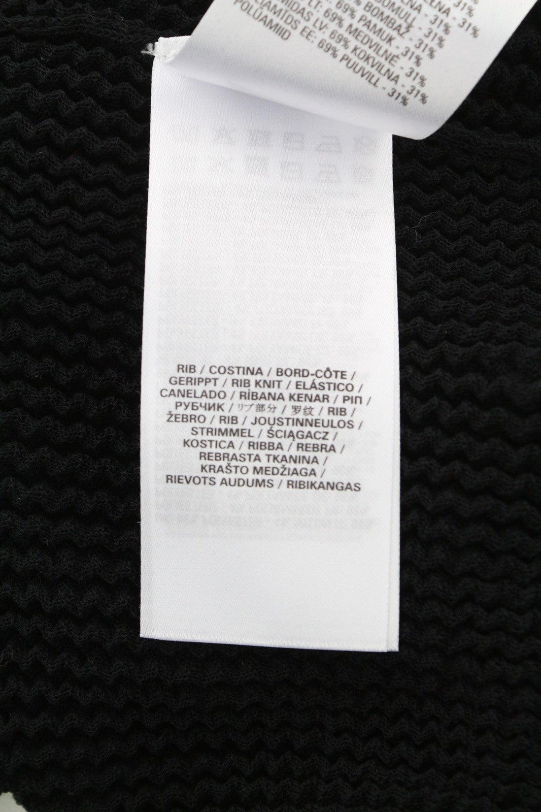 DIESEL M-Arianne moteriškas megztinis L dydžio apvalios kaklo iškirpte, megztas tamprus, juodas, rekomenduojama kaina 175 € 