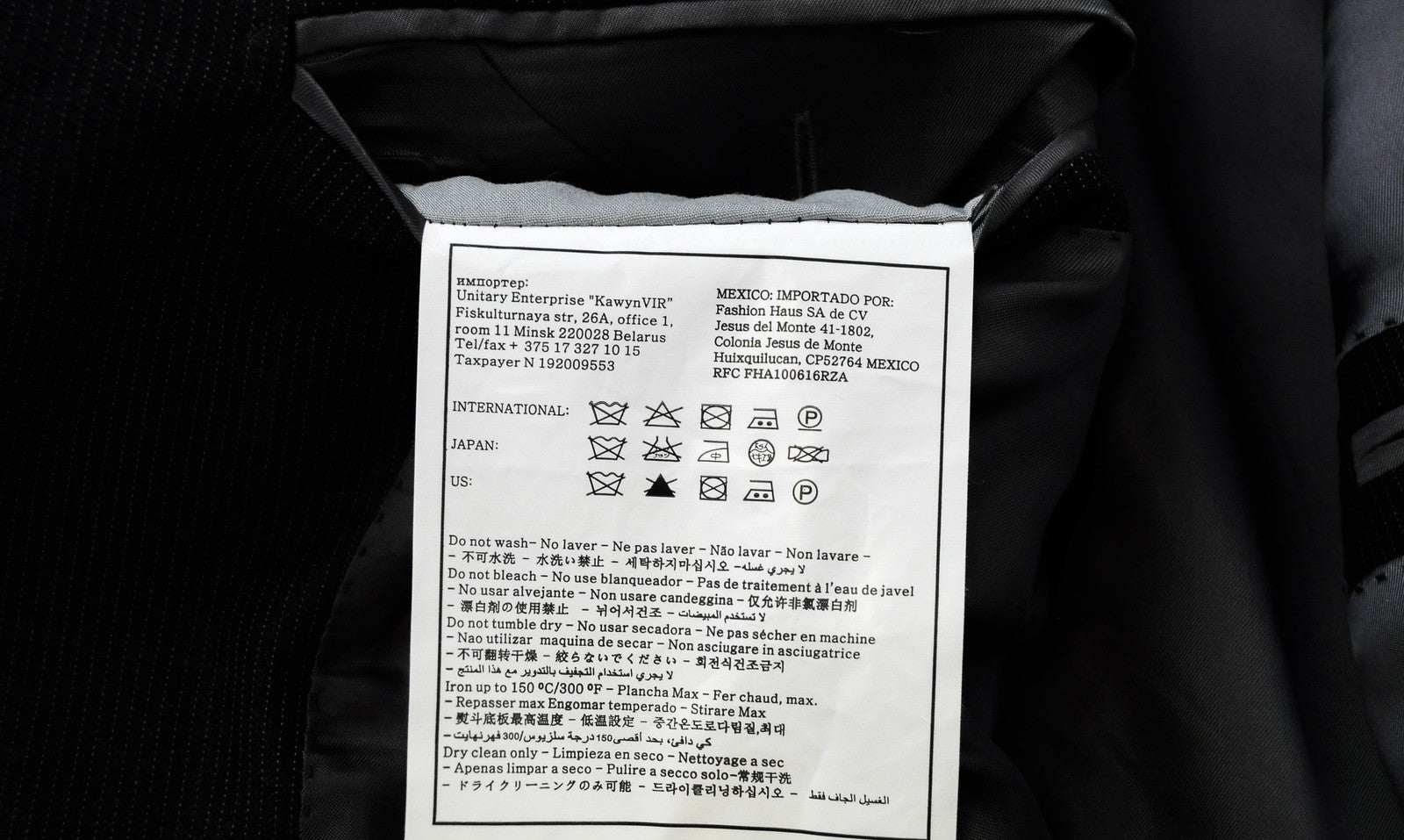 SUITSUPPLY Napoli Men Blazer UK38R Super 110's Wool Striped Dark Grey Jacket